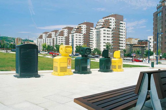 Sistema neumático de recogida de basuras